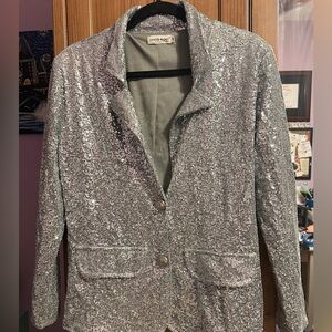Silver Sequin Women's Jacket
